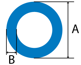 aluminium round tube cross section