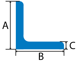 Mild Steel Angle Cross Section