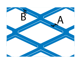 Mild Steel Expanded Sheet Cross Section